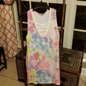 Inspired hearts tie dye dress